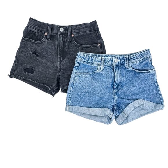Girls Size 10 Denim Shorts Bundle - H&M & Old Navy - 2Pc Set - Picture 2 of 7